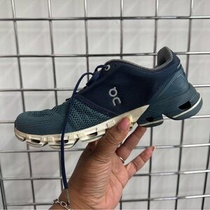On Cloudflyer Sneakers Shoes Athletic Running Training Blue Womens Sz 6W